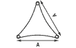Żagiel przeciwsłoneczny trójkąt równoboczny